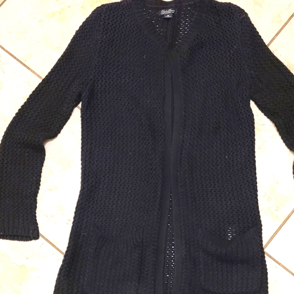 Lucky Brand Long Black Sweater